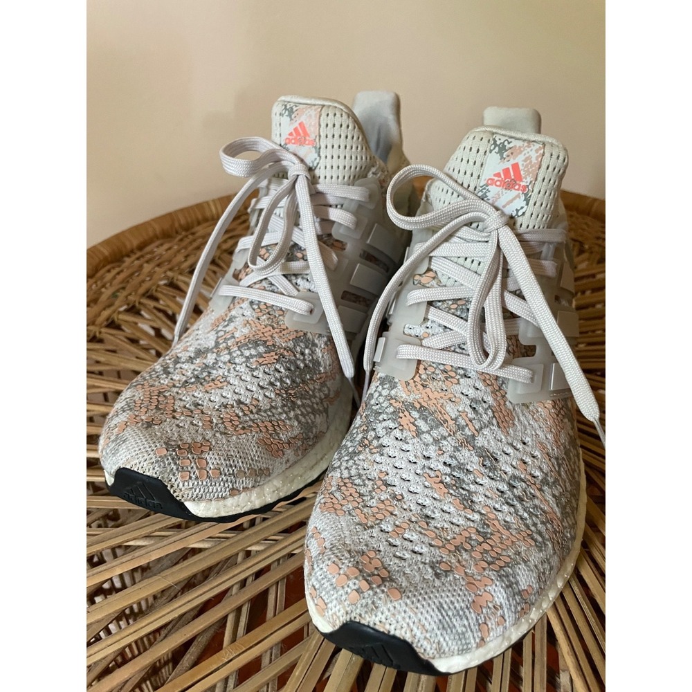 Adidas UltraBoost 1.0 Grey Pink Snakeskin running walking athletic nursing